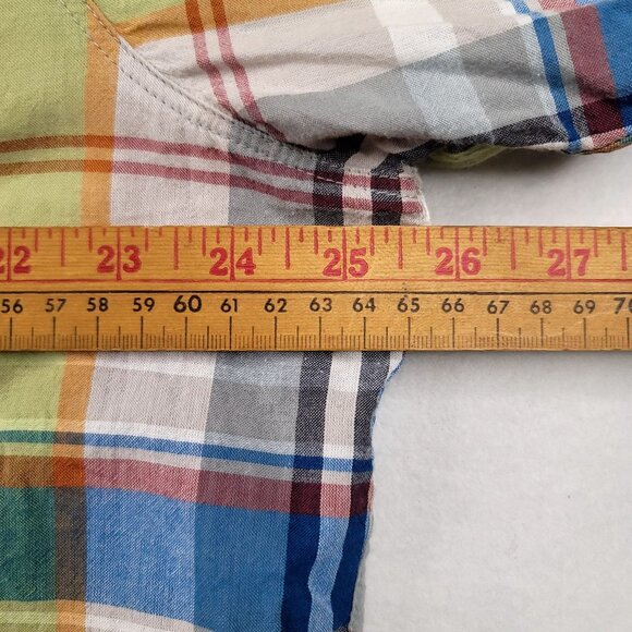 Woolrich Mens Modern Fit Plaid Button-Up Long Sleeve Shirt XL Organic Cotton - Picture 9 of 10